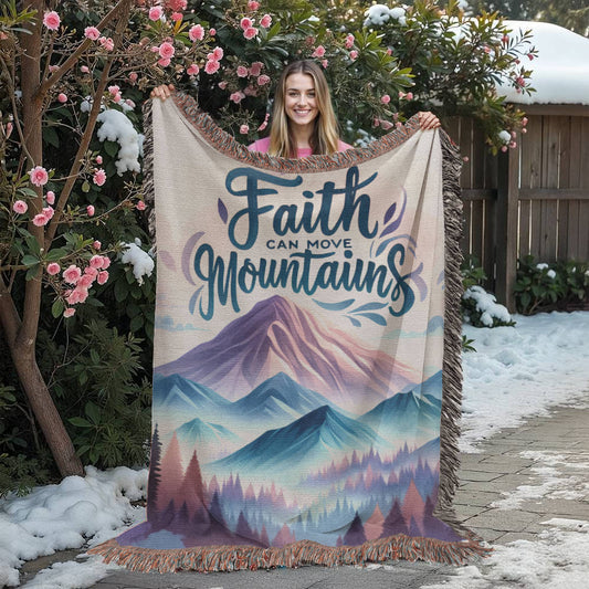 Faith Can Move Mountains Blanket